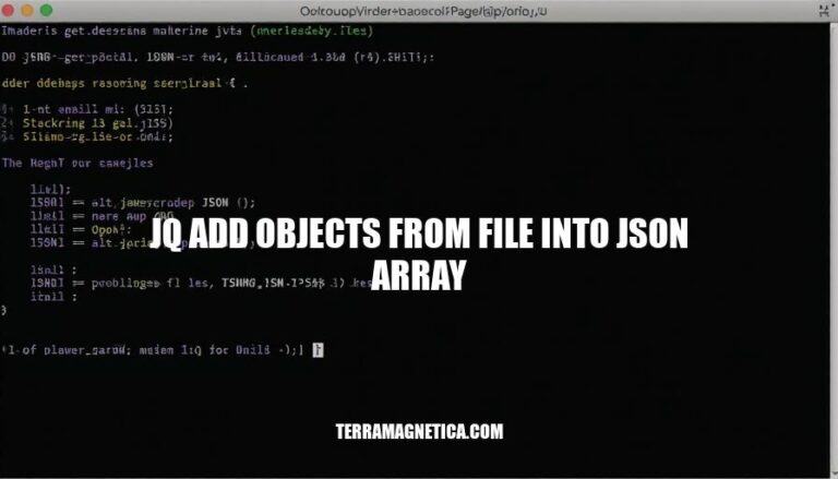 How to Add Objects from File into JSON Array with jq: A Step-by-Step Guide