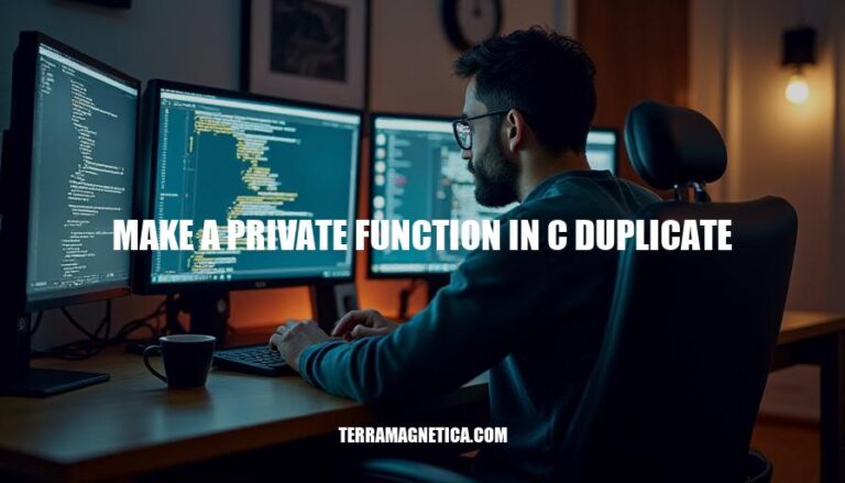 How to Make a Private Function in C Duplicate: A Step-by-Step Guide