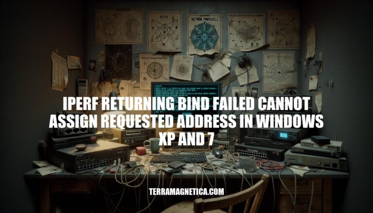 Iperf Returning Bind Failed: Cannot Assign Requested Address in Windows XP & 7