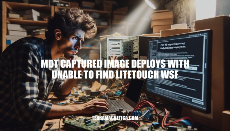 MDT Captured Image Deployment Issues: Resolving Unable to Find LiteTouch.WSF Errors