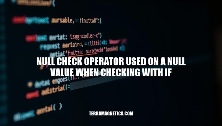 Null Check Operator Best Practices: Avoiding Null Reference Exceptions