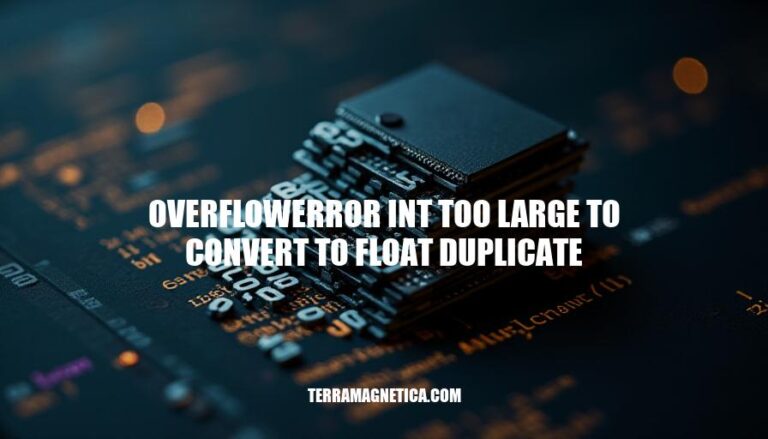 Preventing OverflowError: Int Too Large to Convert to Float Duplicate in Python