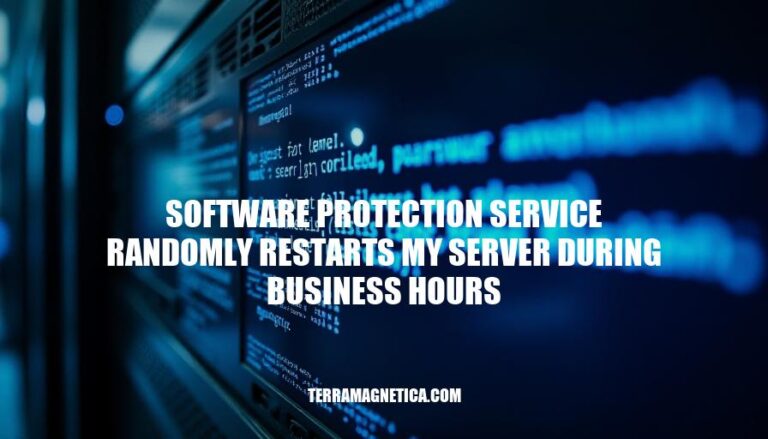 Preventing Software Protection Service Downtime: Resolving Random Server Restarts During Business Hours