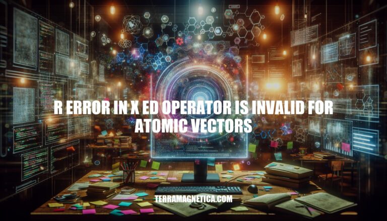 R Error in $ Operator: Invalid for Atomic Vectors