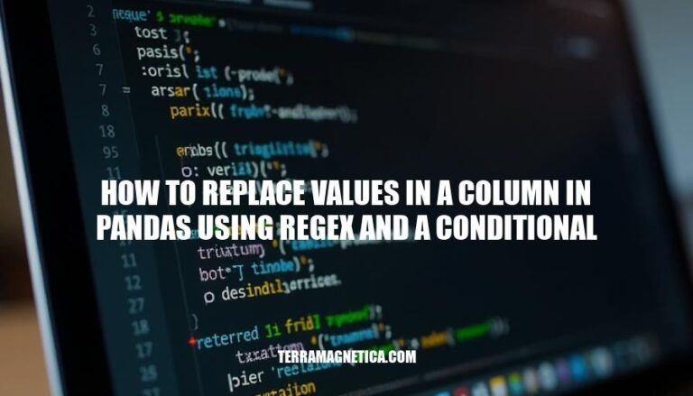 Replacing Values in Pandas Columns with Regex and Conditional Logic: A Step-by-Step Guide