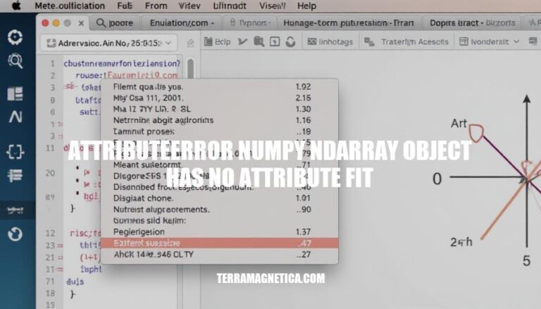 Resolving AttributeError: NumPy NDArray Object Has No Attribute Fit