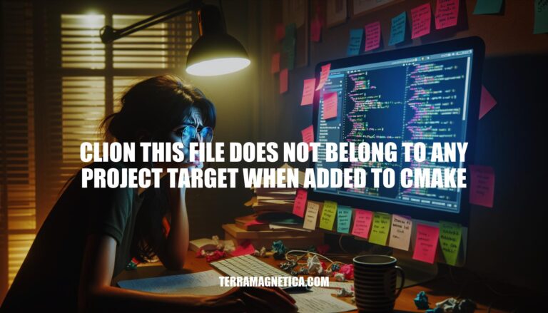 Resolving CLion's 'This File Does Not Belong to Any Project Target When Added to CMake' Error