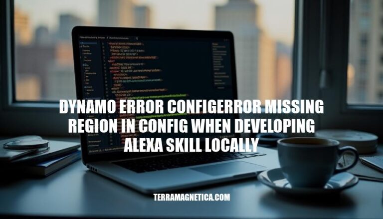 Resolving Dynamo Error: ConfigError Missing Region in Config When Developing Alexa Skill Locally