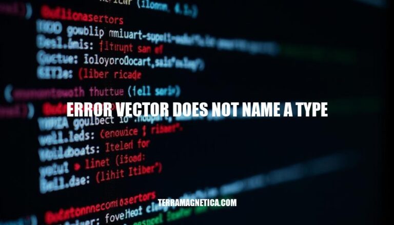 Resolving Error Vector Does Not Name a Type in C++