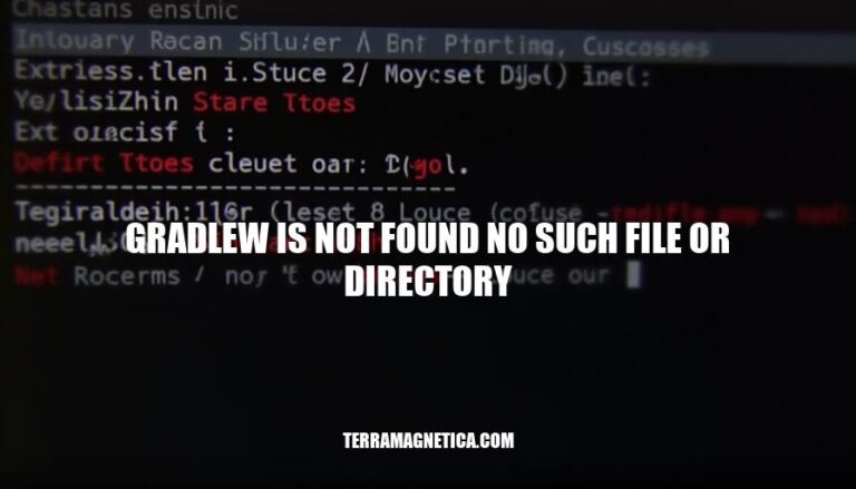 Resolving Gradlew Not Found: No Such File or Directory Error