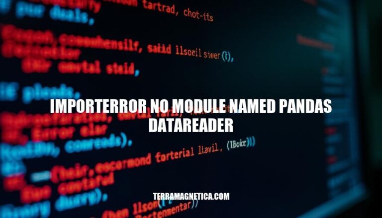 Resolving ImportError: No Module Named Pandas Datareader in Python