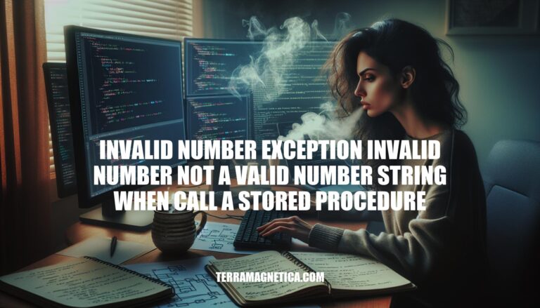 Resolving Invalid Number Exceptions When Calling Stored Procedures: Causes, Identification, and Prevention