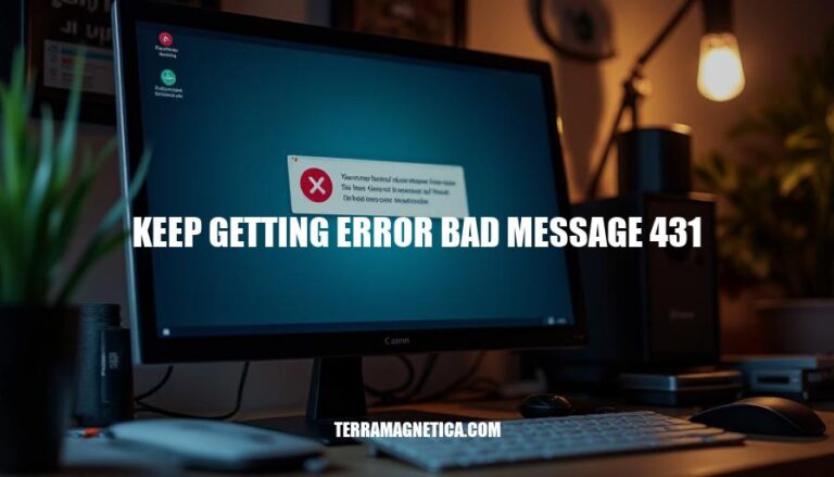 Resolving Keep Getting Error Bad Message 431: Causes, Impact, and Solutions