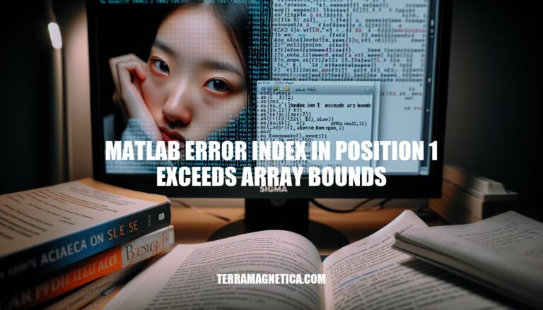 Resolving MATLAB Error: Index in Position 1 Exceeds Array Bounds