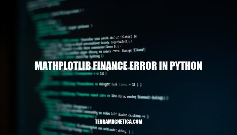 Resolving Matplotlib Finance Errors in Python: A Troubleshooting Guide