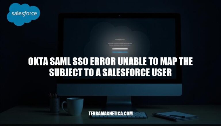 Resolving Okta SAML SSO Error: Unable to Map Subject to Salesforce User