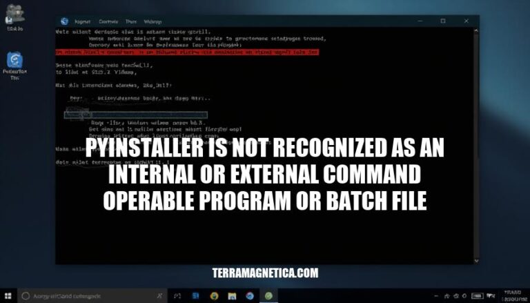 Resolving PyInstaller Not Recognized Error: A Step-by-Step Guide