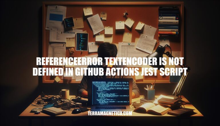 Resolving ReferenceError: TextEncoder is Not Defined in GitHub Actions Jest Script