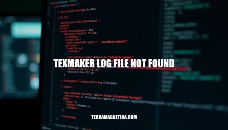 Resolving Texmaker Log File Not Found Error: A Step-by-Step Guide