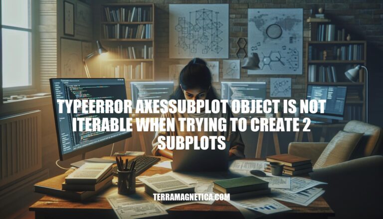 Resolving TypeError: AxesSubplot Object Not Iterable When Creating Multiple Subplots