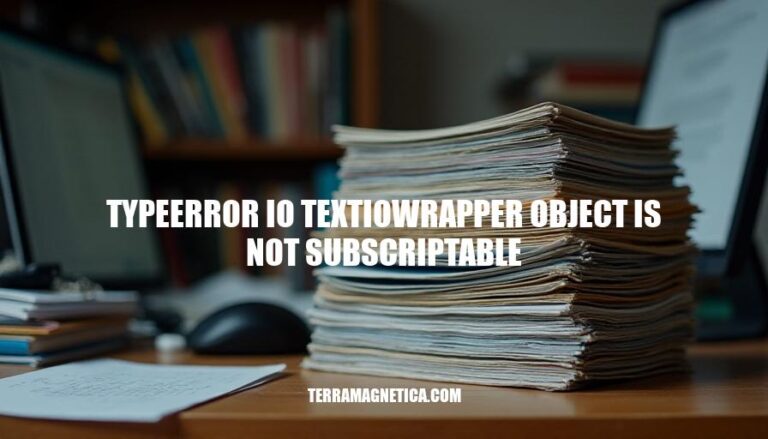 Resolving TypeError: io.TextIOWrapper Object Not Subscriptable in Python