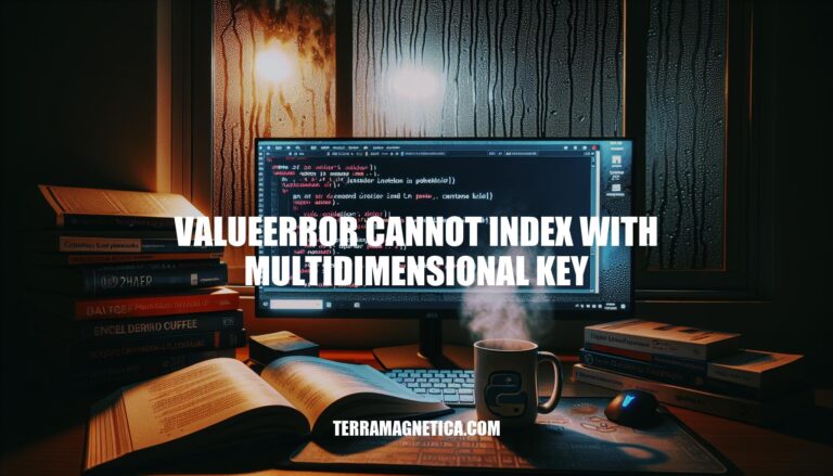 Resolving ValueError: Cannot Index with Multidimensional Key