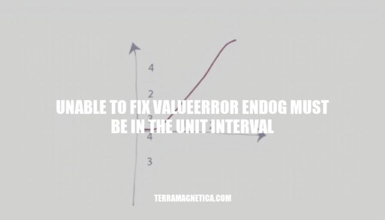 Resolving ValueError: Endogenous Variable Must Be in Unit Interval