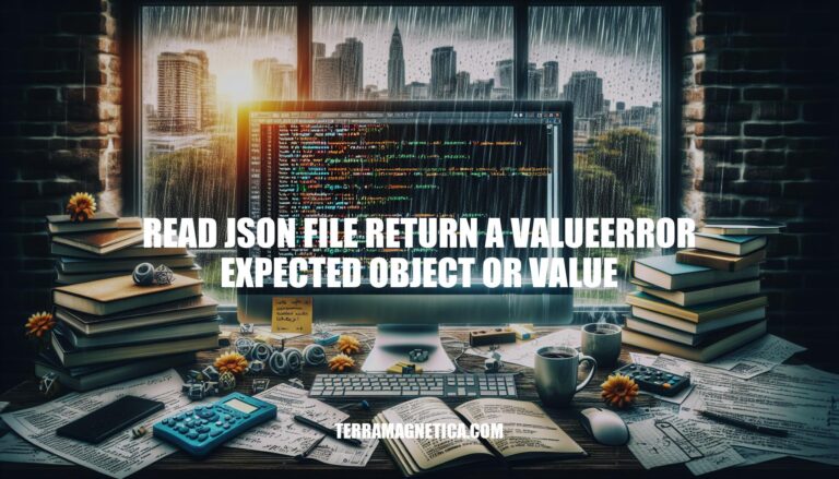 Resolving ValueError: Expected Object or Value When Reading JSON Files