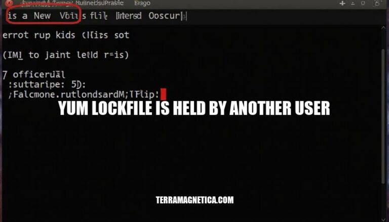 Resolving Yum Lockfile Issues: Held by Another User