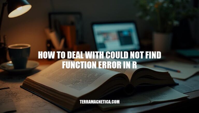 Resolving the 'Could Not Find Function Error' in R: A Step-by-Step Guide