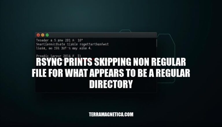 Rsync Skipping Non-Regular Files: Understanding and Resolving the Error