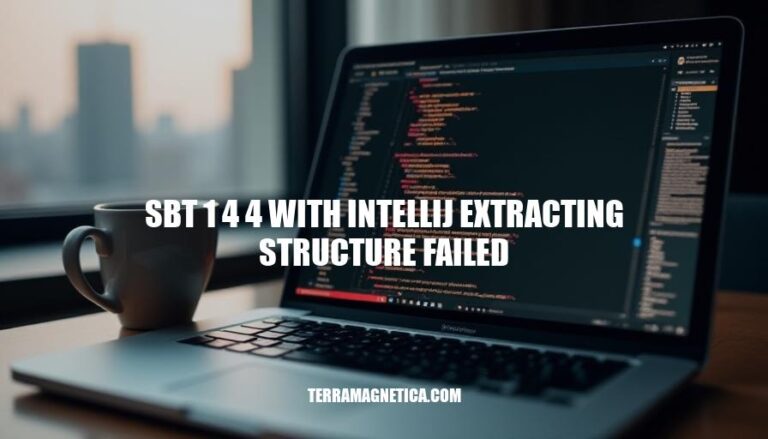 Solving SBT 1.4.4 with IntelliJ Extracting Structure Failed: A Developer's Guide