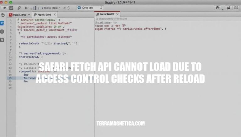 Solving Safari Fetch API Issues: Access Control Checks After Reload