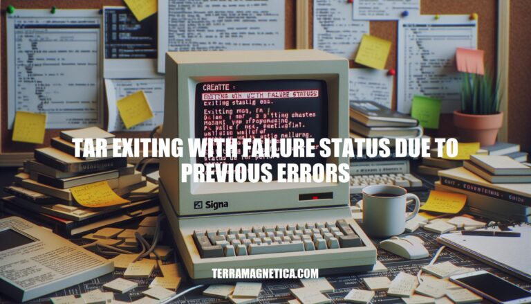 Tar Command Failure: Troubleshooting 'Exiting with Failure Status Due to Previous Errors'