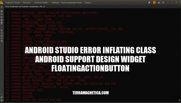 Android Studio Error: Inflating Class Android Support Design Widget FloatingActionButton