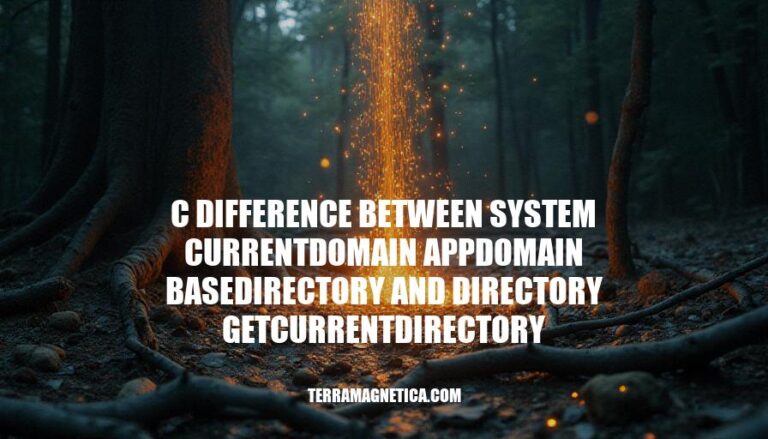 C# Difference Between System.CurrentDomain.BaseDirectory, AppDomain.BaseDirectory, and Directory.GetCurrentDirectory: A Comprehensive Guide