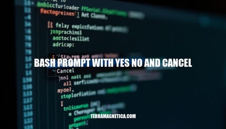 Bash Prompt Customization: Yes/No/Cancel Options for Enhanced User Interaction