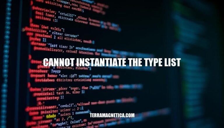 Cannot Instantiate Type List: Java Interface Instantiation Errors