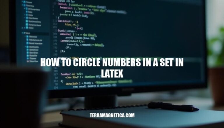 Circling Numbers in LaTeX: A Step-by-Step Guide