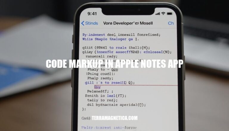 Code Markup in Apple Notes App: A Developer's Guide