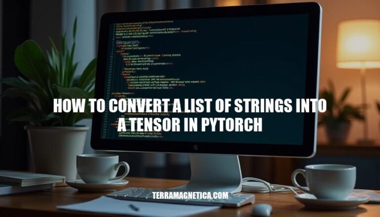 Converting Strings to Tensors: A Step-by-Step Guide in PyTorch