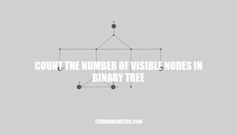 Counting Visible Nodes in Binary Trees: A Comprehensive Approach