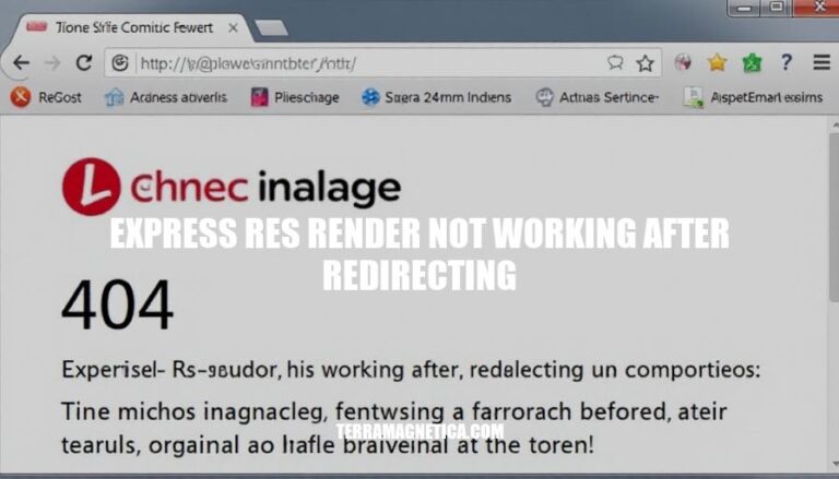 Express Res Render Not Working After Redirecting: Troubleshooting Common Issues