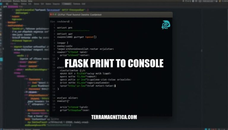 Flask Print to Console: Debugging and Logging Made Easy