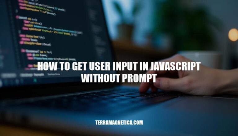 Getting User Input in JavaScript Without Prompt: Alternative Methods for Enhanced UX