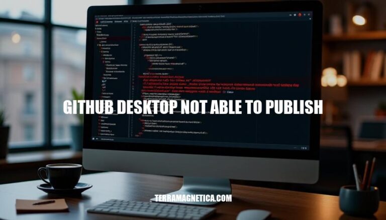 GitHub Desktop Publishing Issues: Troubleshooting and Alternative Solutions for 'Not Able to Publish' Errors