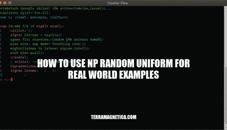 Harnessing np.random.uniform: Real-World Applications and Examples