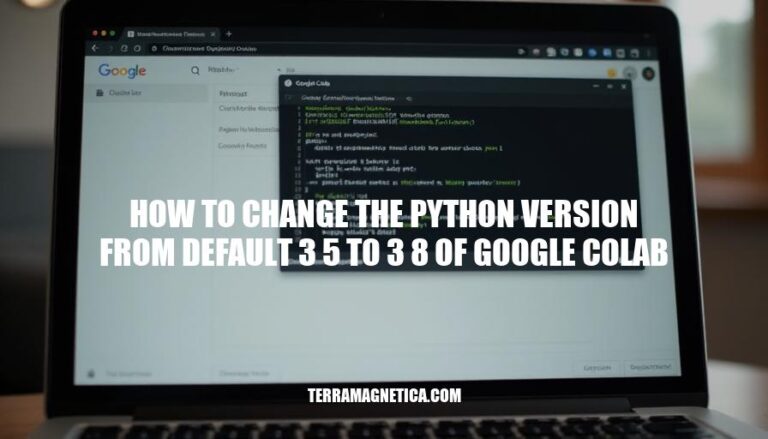 How to Change Default Python Version from 3.5 to 3.8 in Google Colab: A Step-by-Step Guide