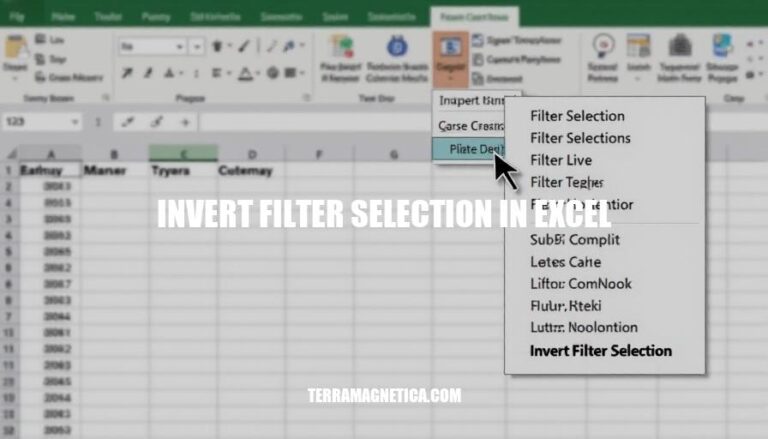 How to Invert Filter Selection in Excel: A Step-by-Step Guide