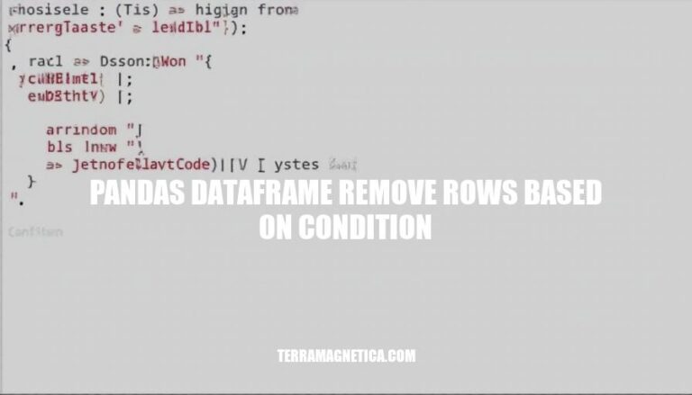 How to Remove Rows from a Pandas DataFrame Based on Condition